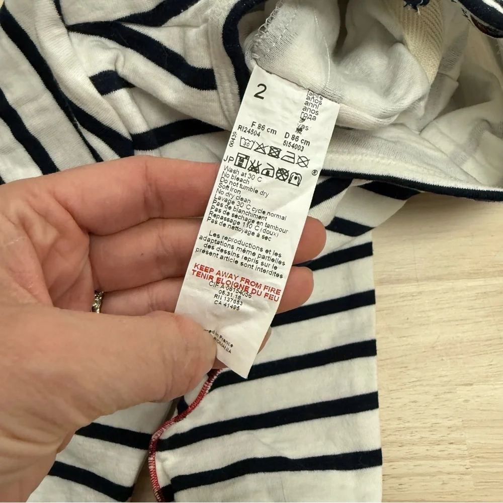 Gaultier Bebe striped cotton one piece